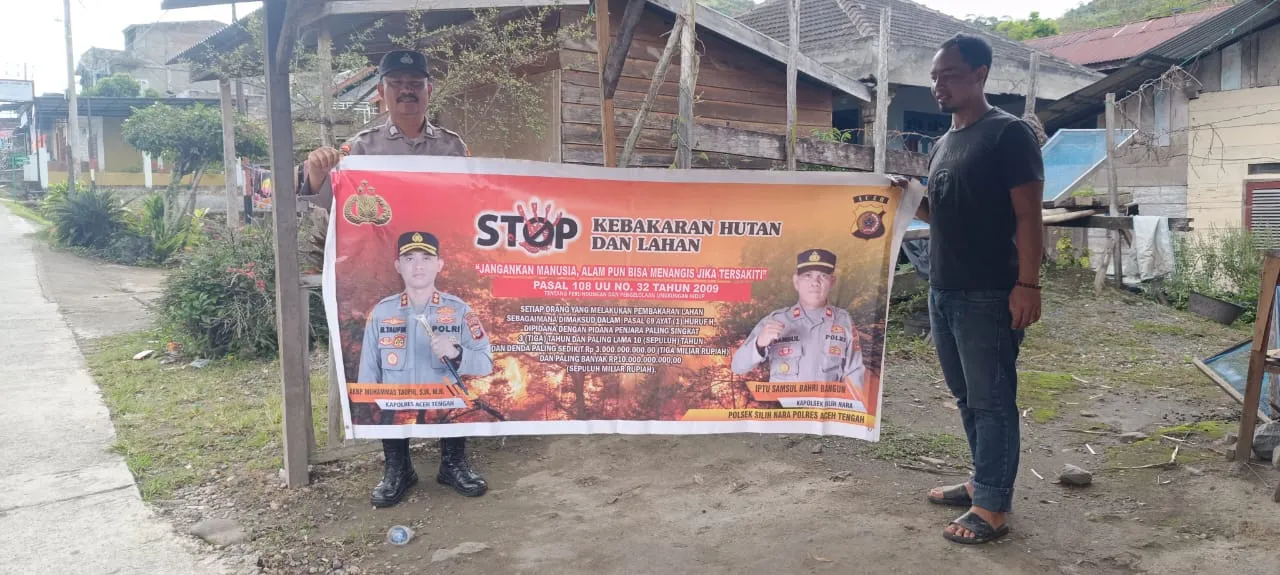 Polsek Silih Nara Gencarkan Patroli dan Sosialisasi Cegah Karhutla