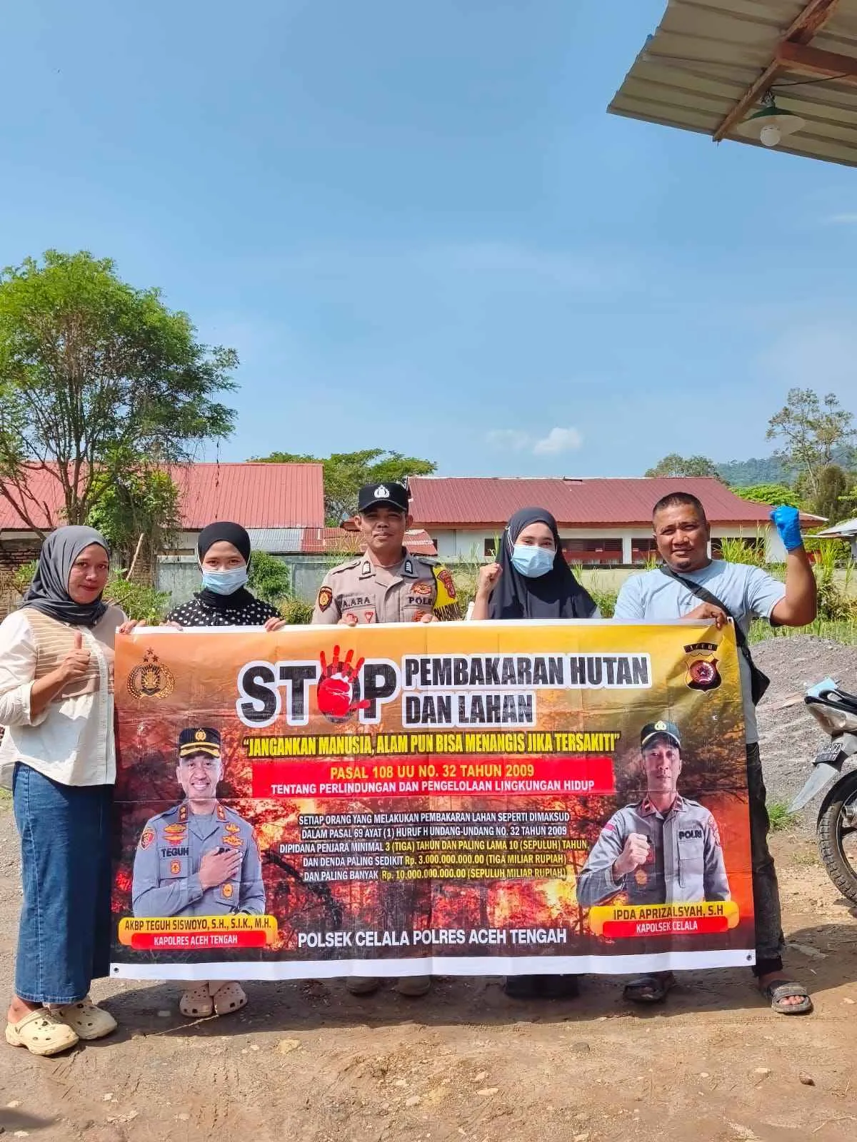 Cegah Karhutla, Polres Aceh Tengah Perkuat Patroli dan Sosialisasi Kepada Warga