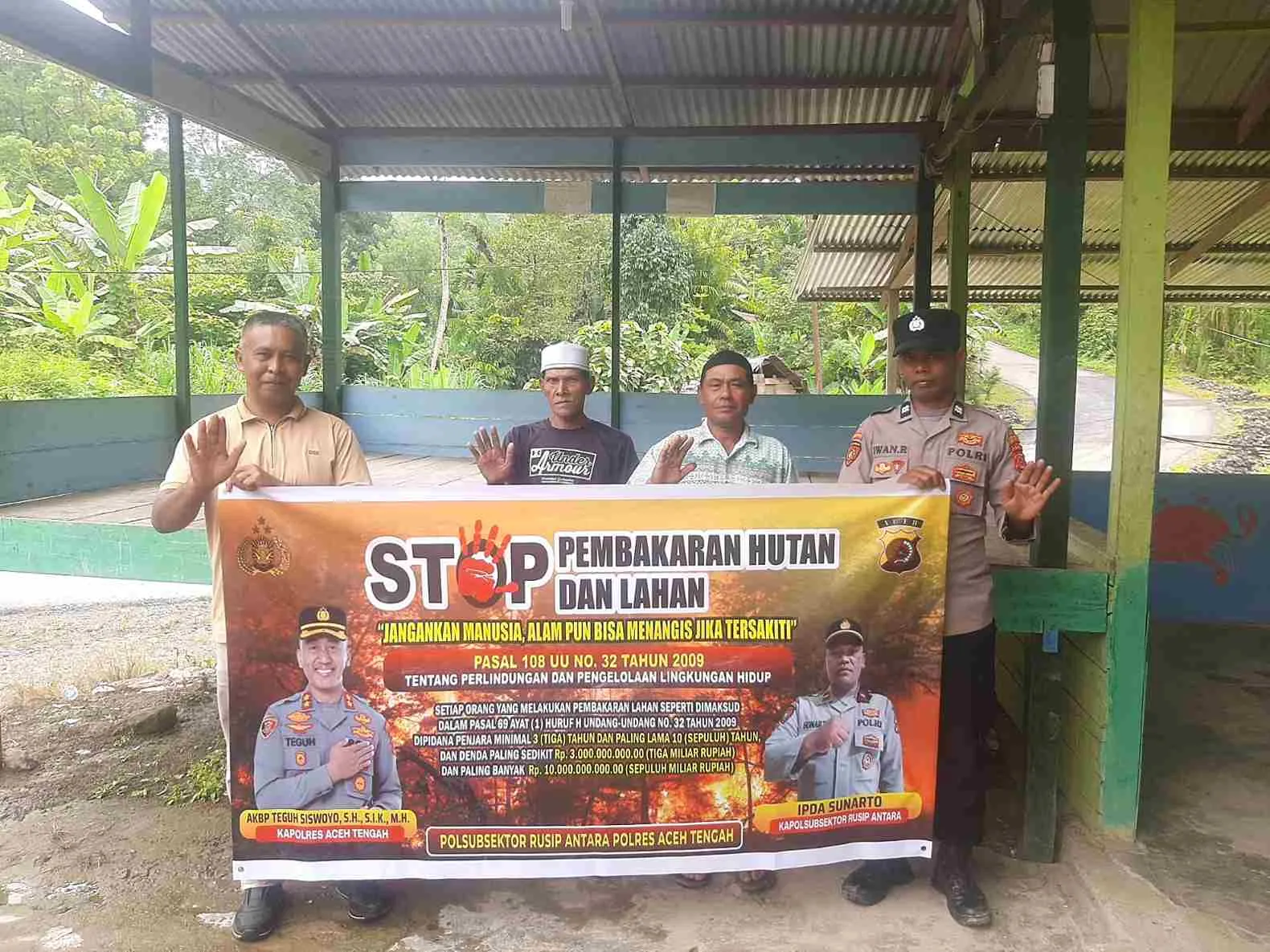 Polres Aceh Tengah Gencarkan Patroli dan Sosialisasi Cegah Karhutla
