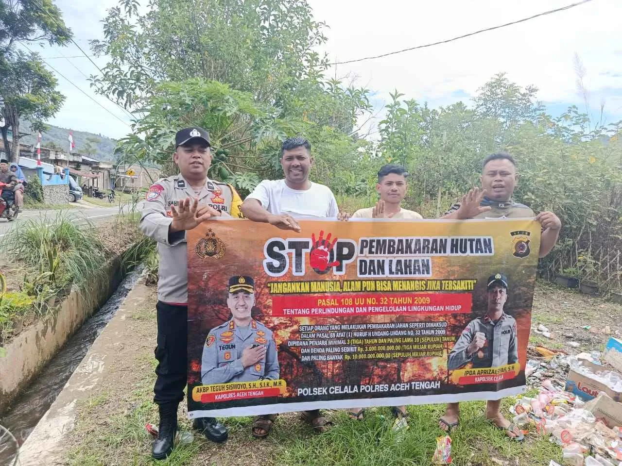 Polsek Celala Gencarkan Sosialisasi, Warga Diingatkan Bahaya Bakar Hutan dan Lahan