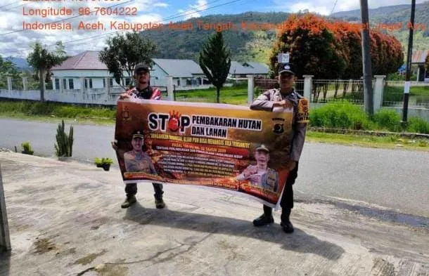 Cegah Karhutla Sejak Dini, Polsek Jagong Jeget Gencarkan Patroli dan Sosialisasi Pada Warga