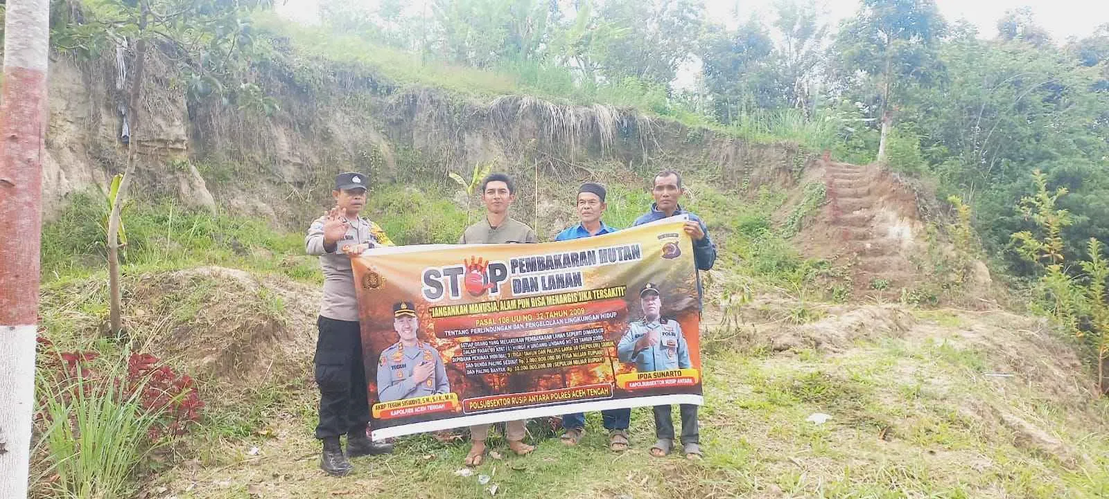 Cegah Karhutla Sejak Dini, Polres Aceh Tengah Gencarkan Patroli dan Edukasi Warga Rusip Antara