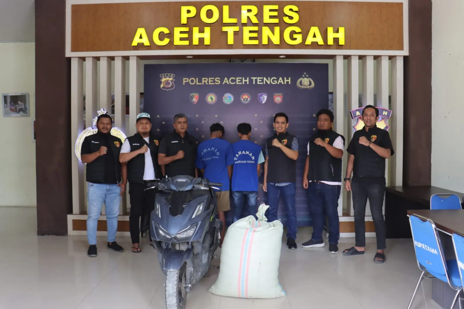 Satreskrim Polres Aceh Tengah Berhasil Ungkap Tindak Pidana Pencurian Kopi di Bies Mulie, Dua Pelaku Ditangkap