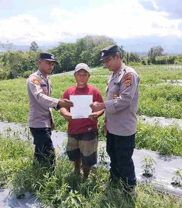 Cegah Karhutla, Polsek Ketol Sosialisasikan Maklumat Kapolda Aceh kepada Warga Reje Wali dan Jalan Tengah
