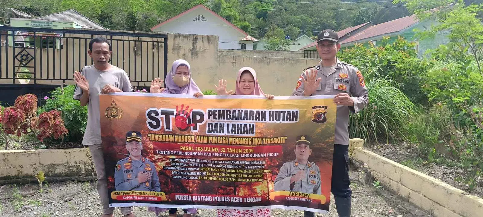 Polsek Kute Panang Polres Aceh Tengah Gencarkan Patroli Dan Sosialisasi Cegah Karhutla