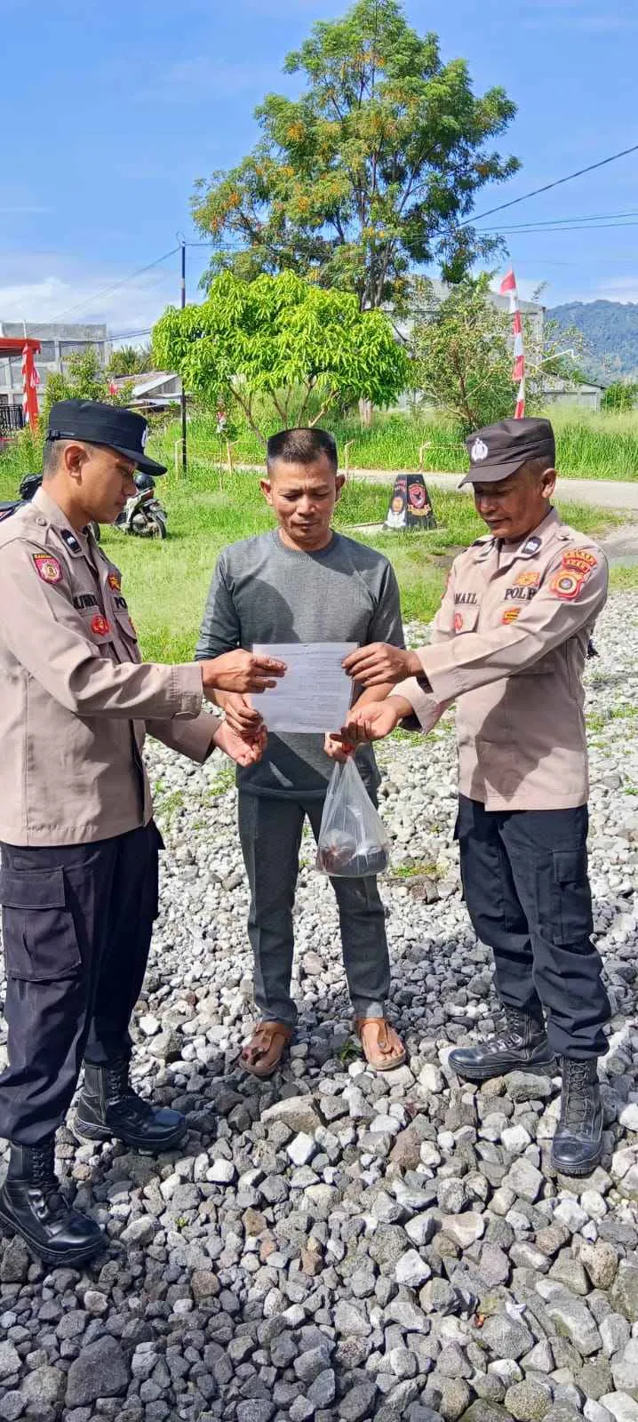 Polsek Ketol Turun ke Kampung, Ajak Warga Jaga Kamtibmas dan Cegah Karhutla