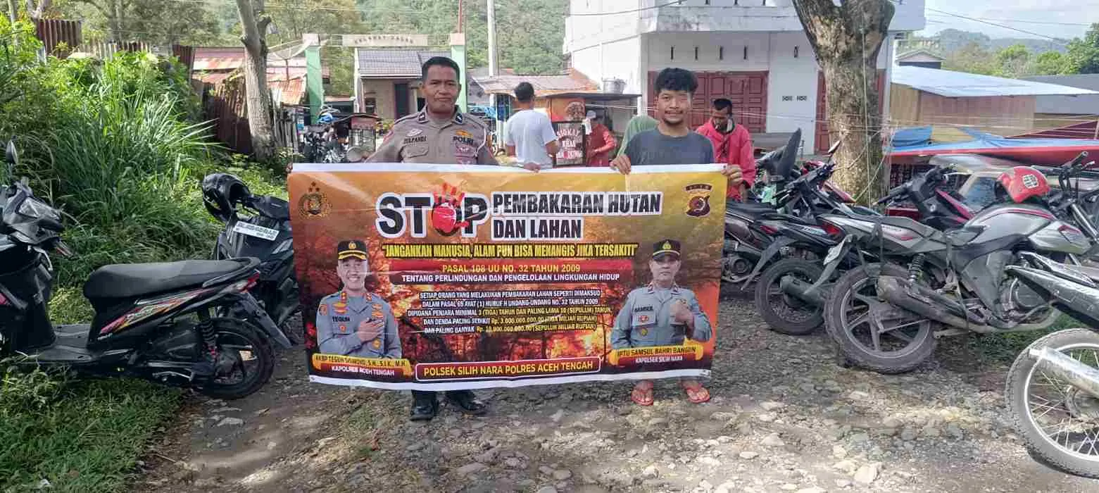 Polsek Silih Nara Polres Aceh Tengah Perkuat Patroli Karhutla, Tak Ada Titik Api Terdeteks