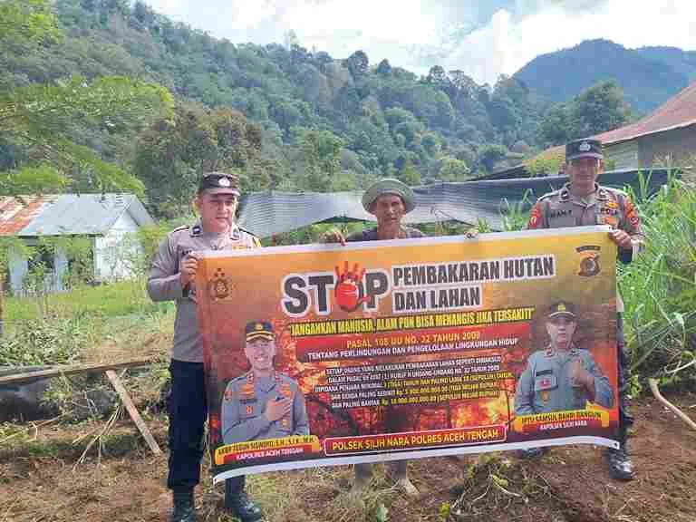Patroli Cegah Karhutla, Polsek Silih Nara Pastikan Tak Ada Titik 