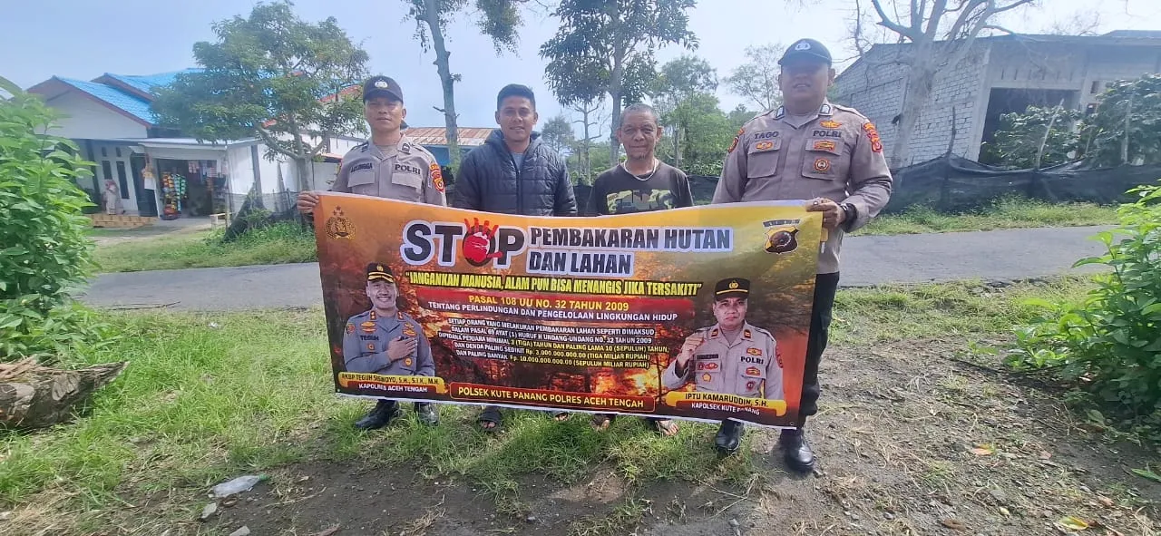 Cegah Karhutla, Polsek Kute Panang Polres Aceh Tengah Gencarkan Patroli dan Edukasi Warga