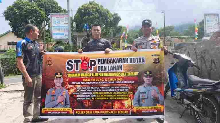 Polsek Silih Nara Perkuat Pencegahan Karhutla, Warga Diajak Tak Buka Lahan dengan Membakar
