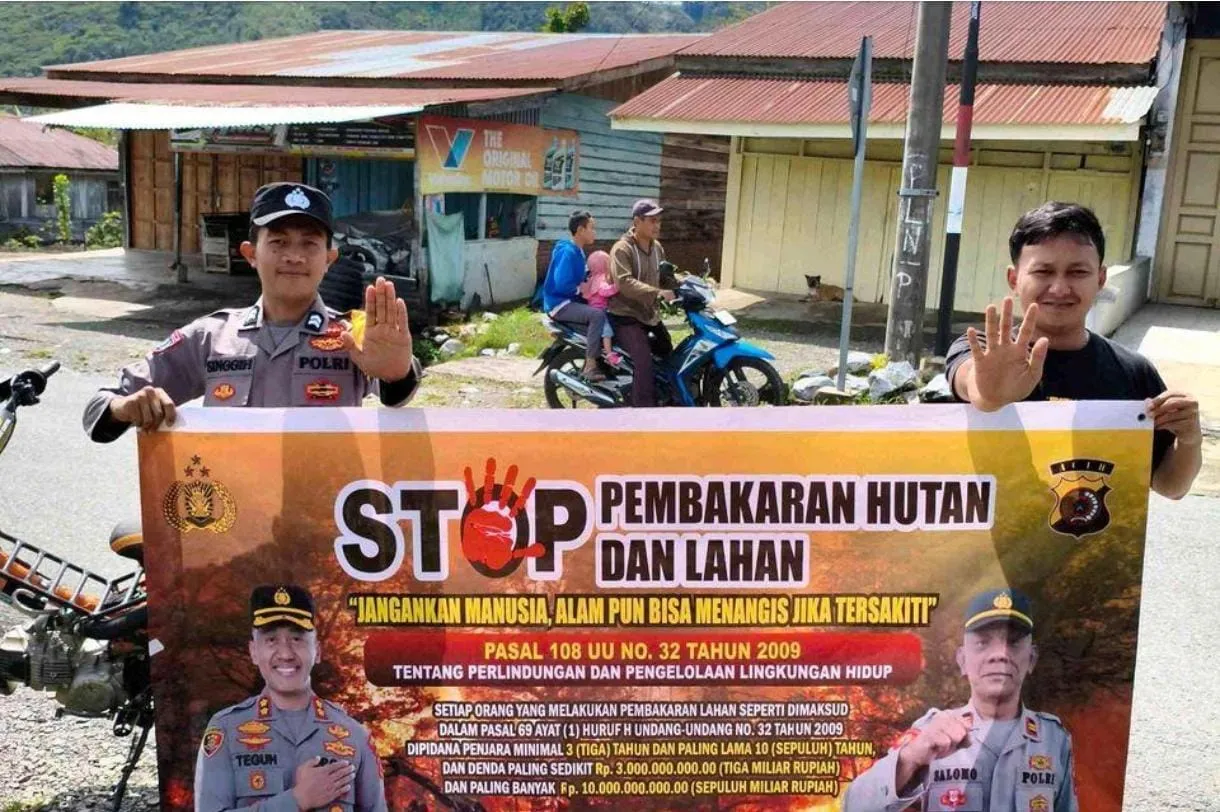 Cegah Karhutla, Polsek Jagong Jeget Edukasi Warga