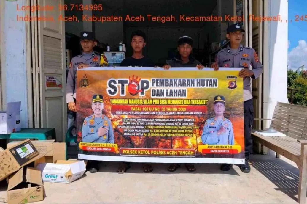 Polsek Ketol Gencarkan Pencegahan Karhutla, Warga Diimbau Tak Bakar Lahan