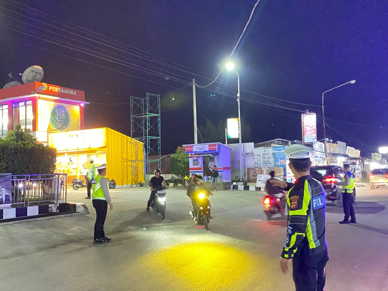Patroli Humanis, Satlantas Polres Aceh Tengah Amankan Enam Motor Berknalpot Brong