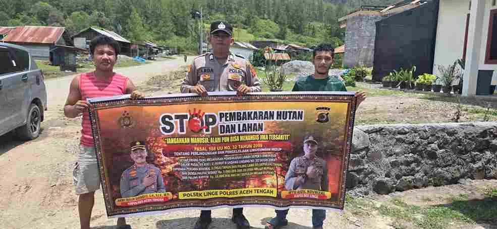 Cegah Karhutla, Polres Aceh Tengah Gencarkan Edukasi Warga Linge