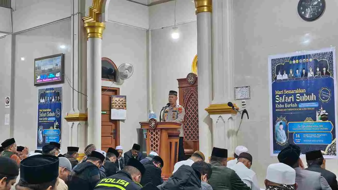 Suling Bambu di Masjid Al-Hasanah, Wakapolres Aceh Tengah Ajak Orang Tua Lindungi Generasi Muda