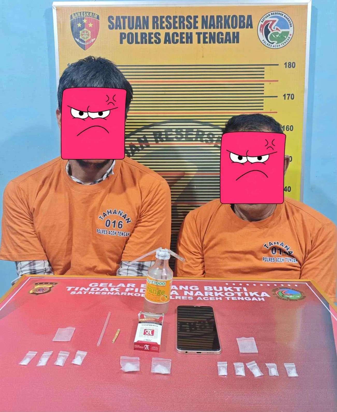 Lagi, Satresnarkoba Polres Aceh Tengah Ringkus 2 Pemasok Sabu Asal Medan, Selama Sepekan Operasi Telah Ungkap 4 Pengguna dan 5 Pengedar Termasuk Asal Bireun