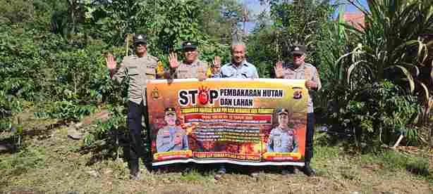 Cegah Karhutla Sejak Dini, Polisi Bersama Masyarakat Jaga Hutan Lut Tawar