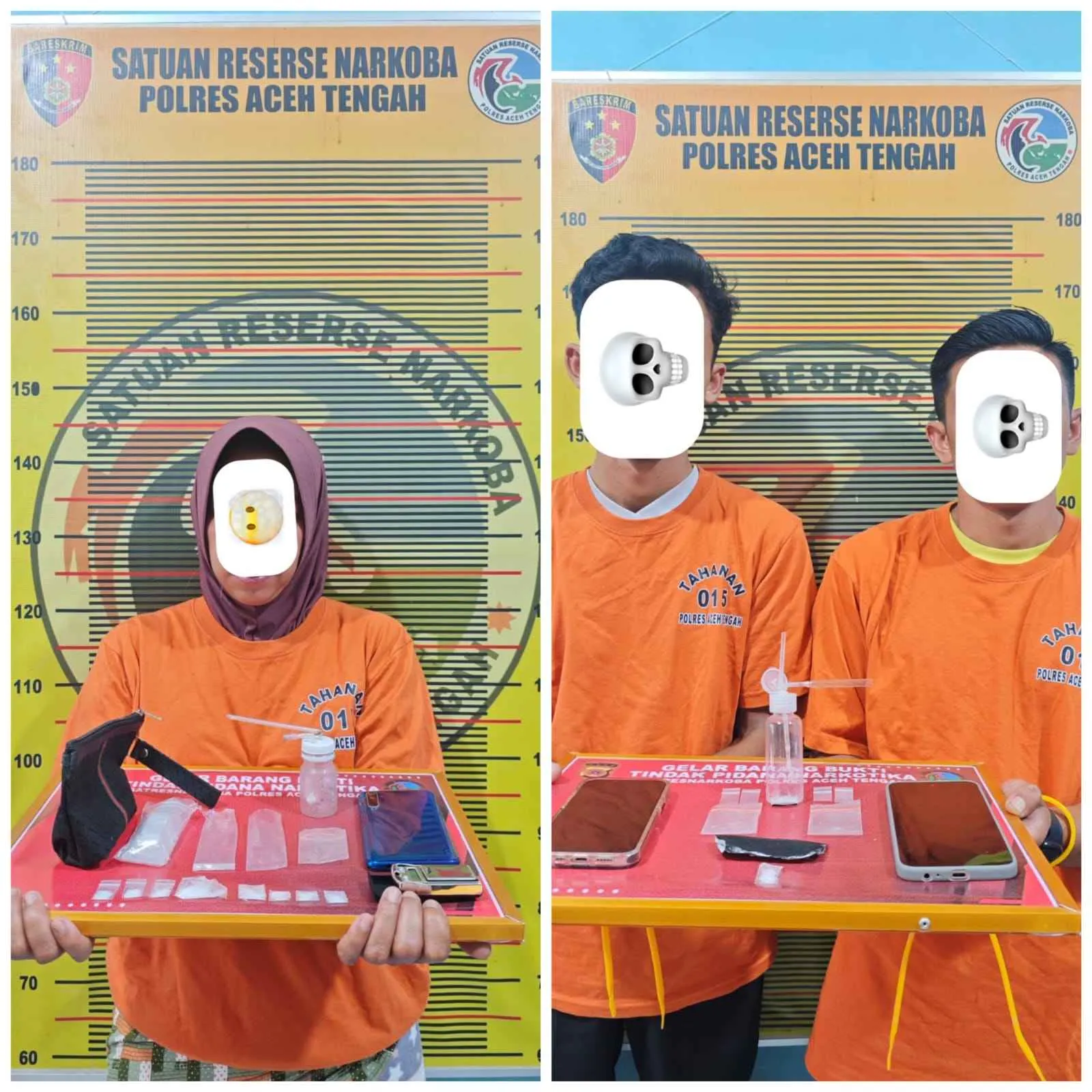 Satresnarkoba Polres Aceh Tengah Tangkap IRT Pengedar Sabu, Pengembangan ke Bener Meriah Ungkap Dua Pelaku