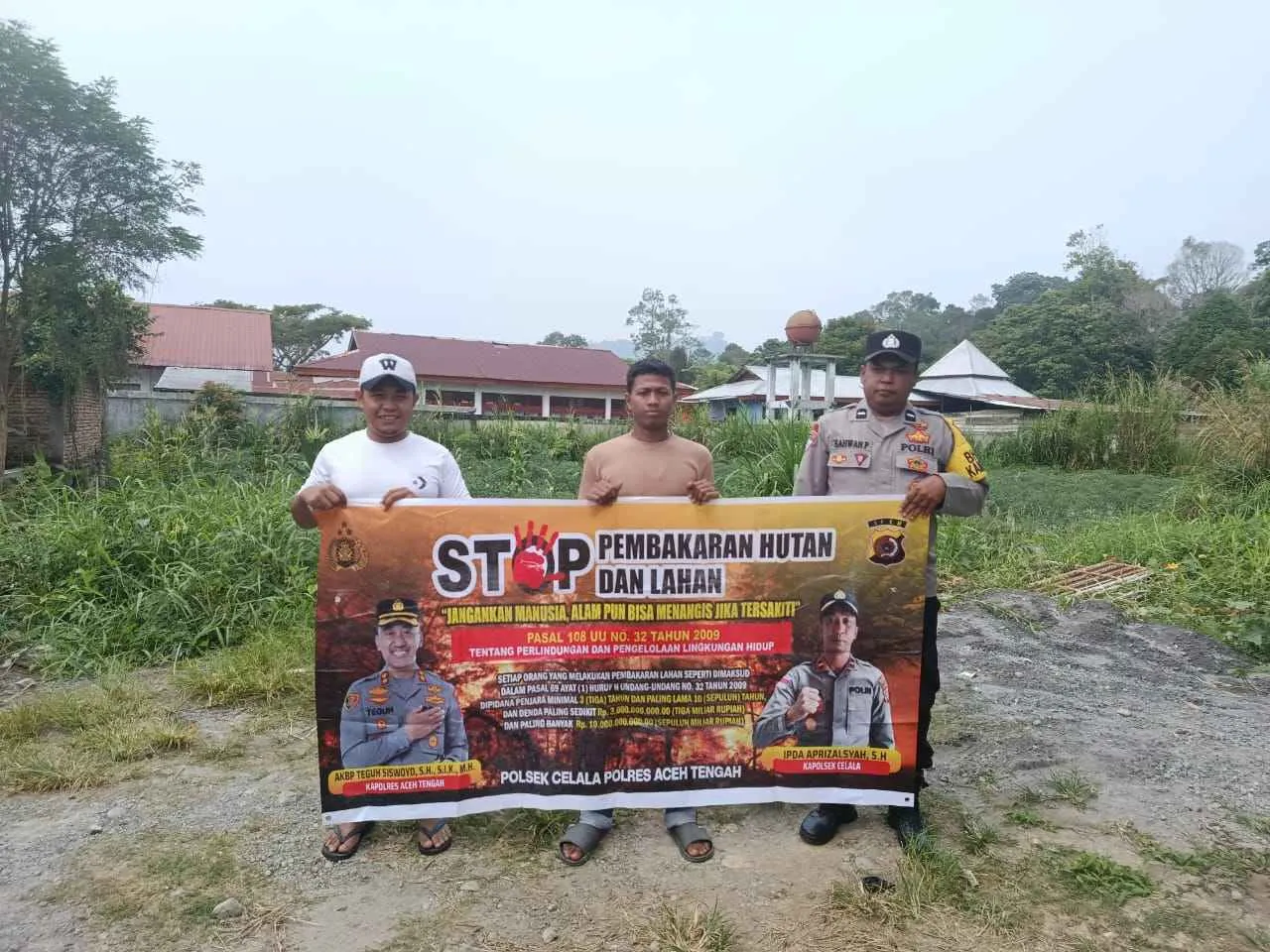 Cegah Karhutla, Polsek Celala Ingatkan Warga Bahaya Membakar Lahan dan Ancaman Hukumnya