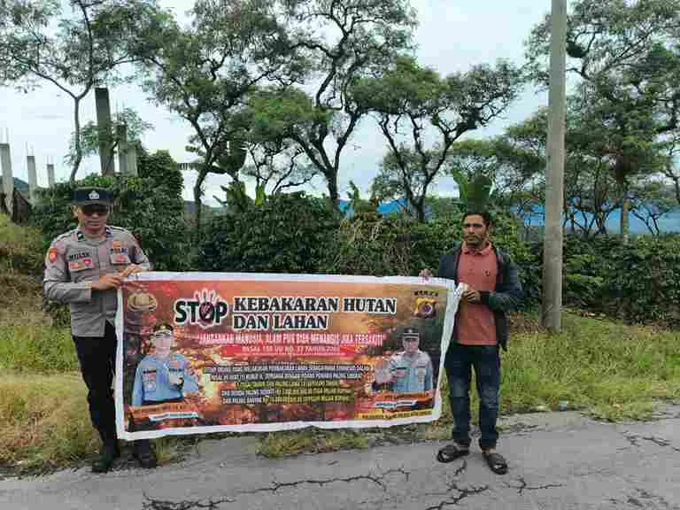 Polsek Kute Panang Gencarkan Patroli Cegah Karhutla, Tak Ditemukan Titik Api