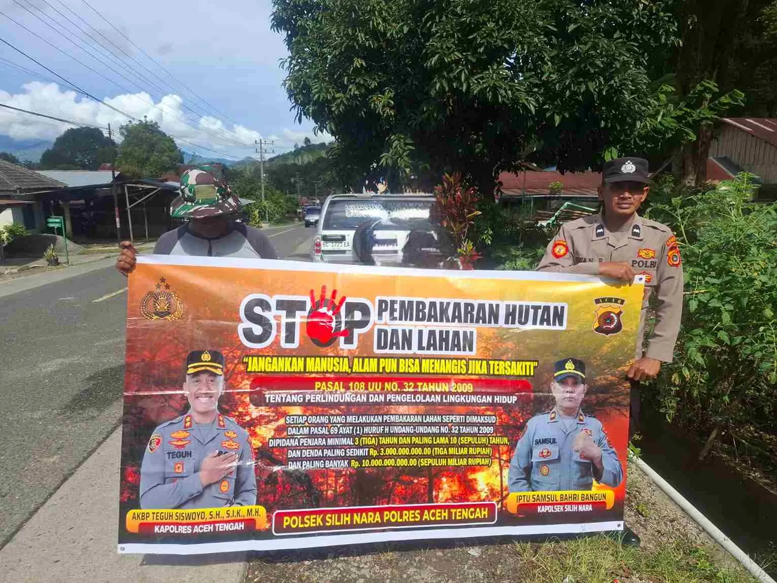 Lindungi Alam Aceh Tengah, Polisi Turun ke Lapangan Cegah Pembakaran Hutan dan Lahan