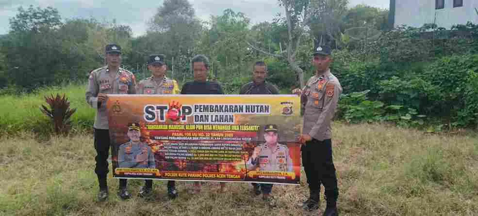 Cegah Karhutla Sejak Dini, Polsek Kute Panang Gencarkan Patroli dan Sosialisasi