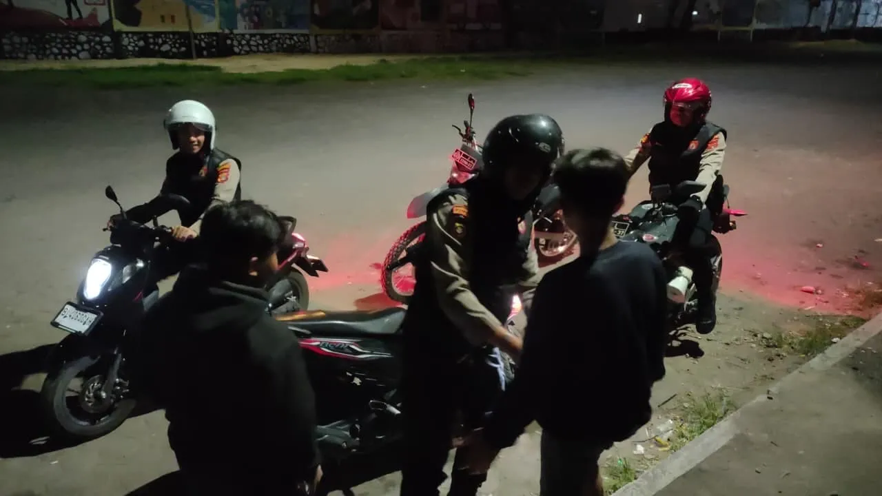 Wujudkan Malam Kondusif, Polres Aceh Tengah Lakukan Patroli Kota