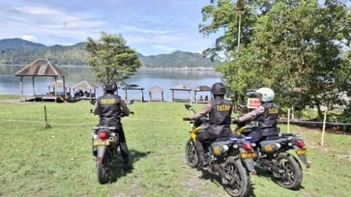 Patroli Patko Polres Aceh Tengah Beri Rasa Aman di Hari Libur Akhir Pekan, Sambangi Tempat Wisata
