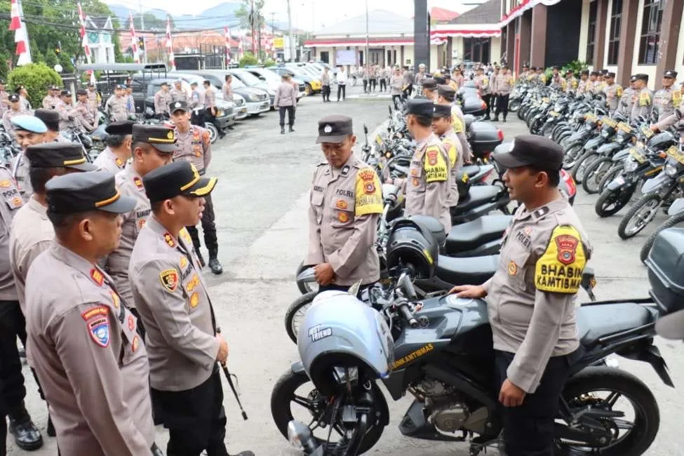 Kapolres Aceh Tengah Cek Kendaraan Dinas R2 dan R4, Pastikan Kesiapan Operasional Anggota