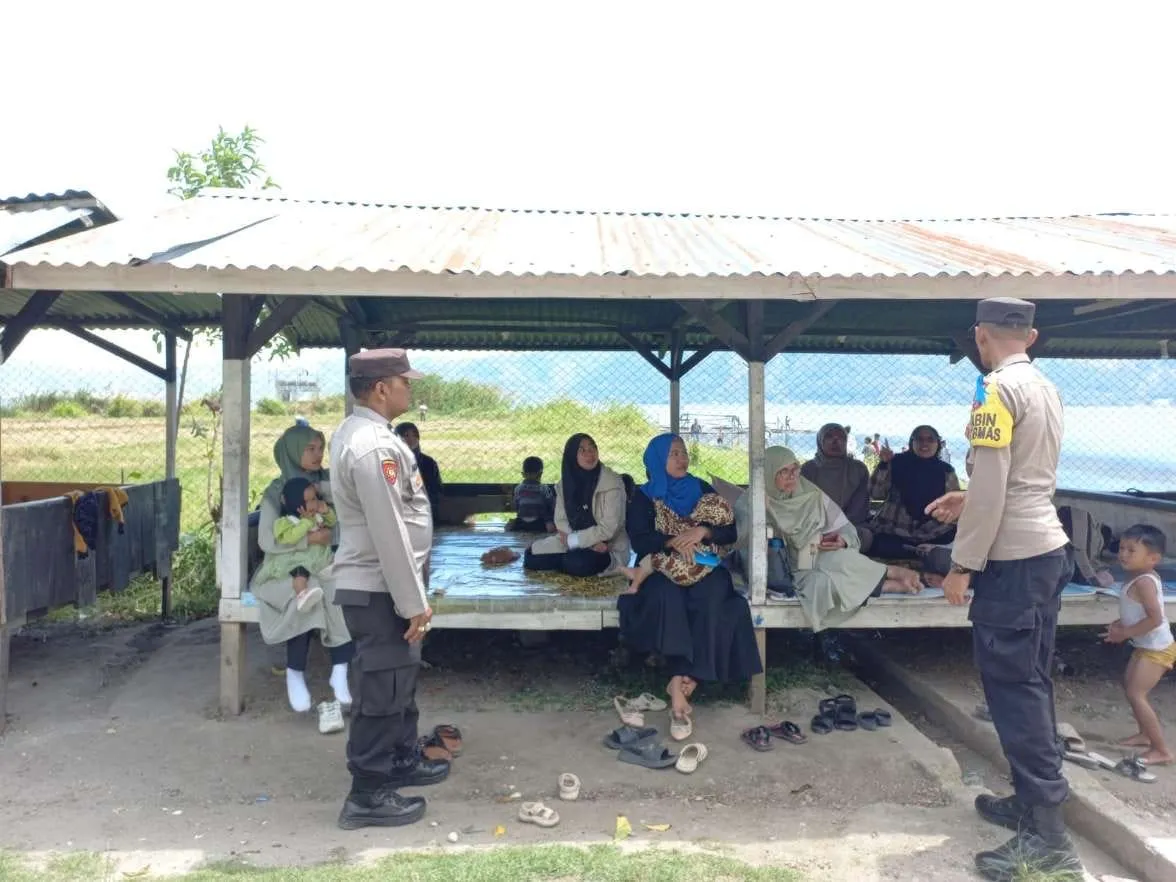 Libur Akhir Pekan, Polsek Lut Tawar Hadir di Lokasi Wisata Ciptakan Rasa Aman