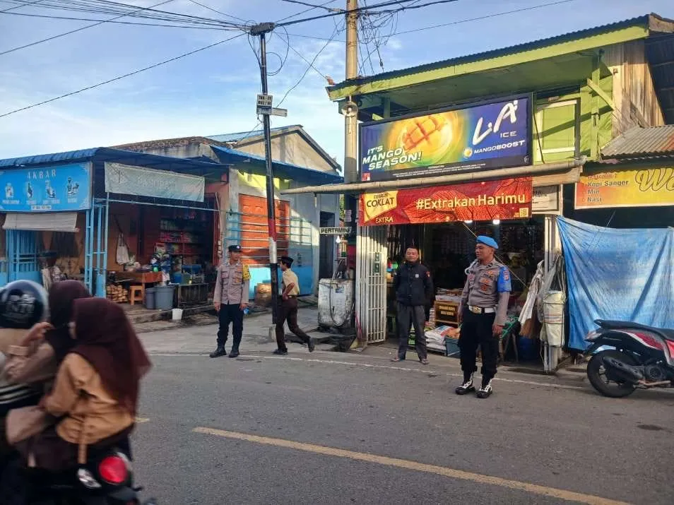 Pastikan Kelancaran Lalu Lintas Pagi Hari, Polsek Celala Strong Point di Simpang Berawang Gading