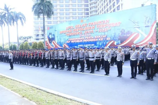 9.035 Personel dikerahkan untuk Amankan HUT ke-80 RI