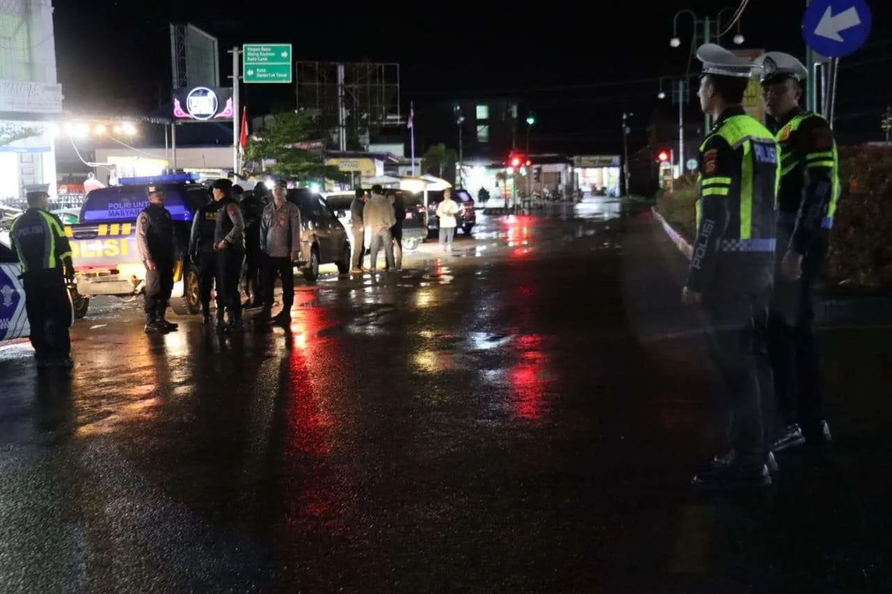 Polres Aceh Tengah Laksanakan Patroli Rutin, Perkuat Keamanan di Pusat Keramaian