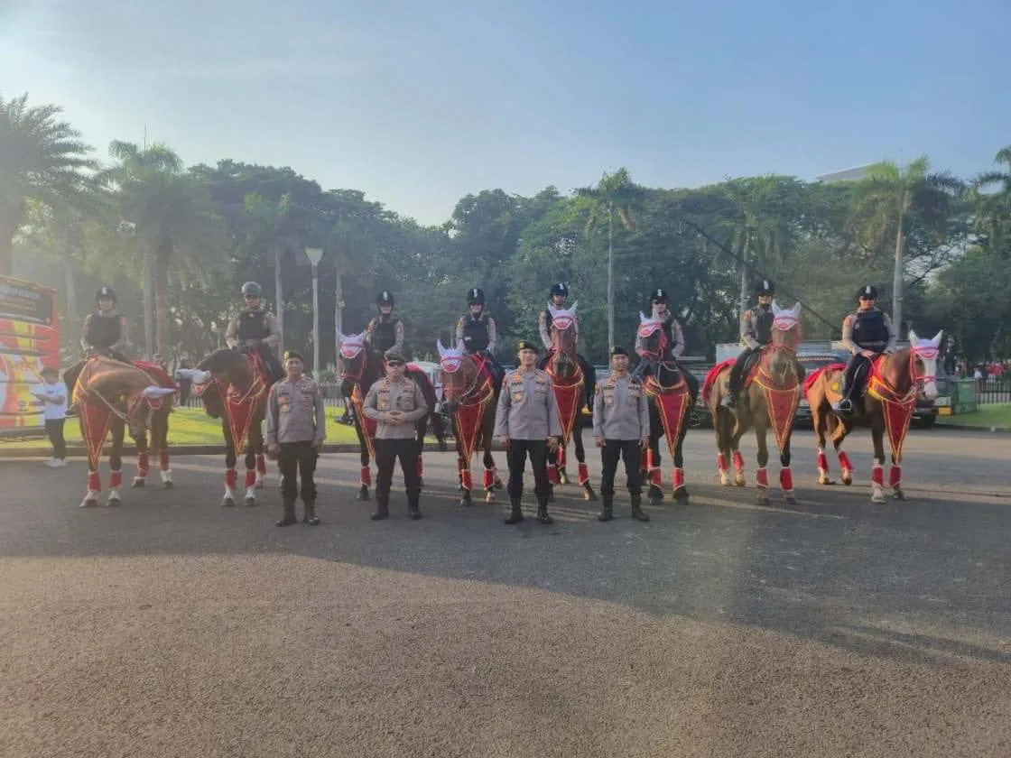 Polri Kerahkan Pasukan Berkuda Turangga untuk Amankan HUT RI ke-80