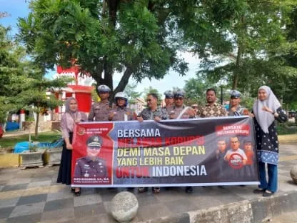 Polres Aceh Tengah Berikan Pengamanan “Polantas Aceh untuk Masyarakat” dalam Kampanye Anti Korupsi