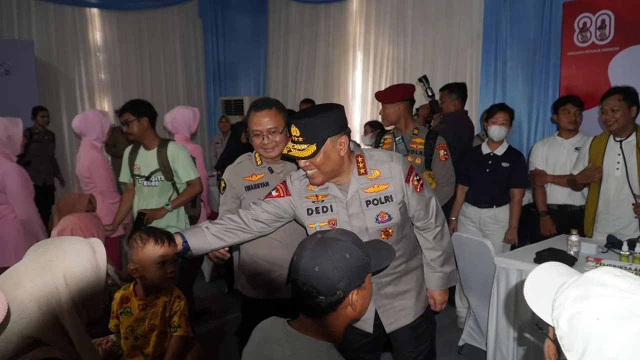 Wakapolri Tinjau Pembangunan SMA Kemala Taruna Bhayangkara dan Gelar Bakti Sosial Serta Bakti Kesehatan di Bogor