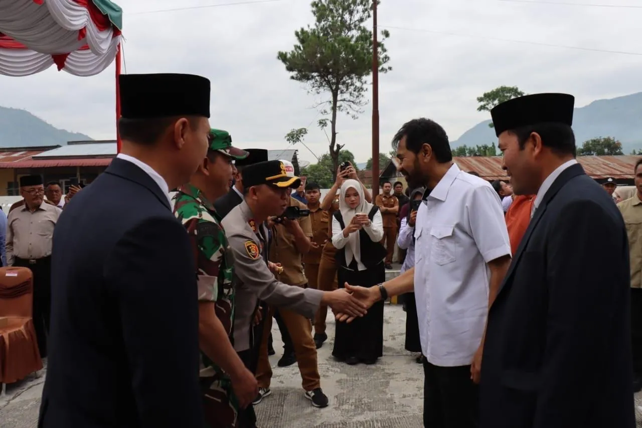 Kapolres Aceh Tengah Dampingi Gubernur Aceh dalam Kunker Penyerahan Rumah Sakit Regional Pegasing