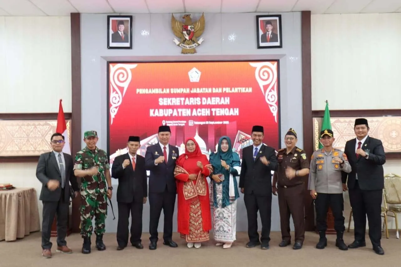 Kapolres Aceh Tengah Hadiri dan Ucapkan Selamat pada Pelantikan Sekda Drs. H. Mursyid, M.Si