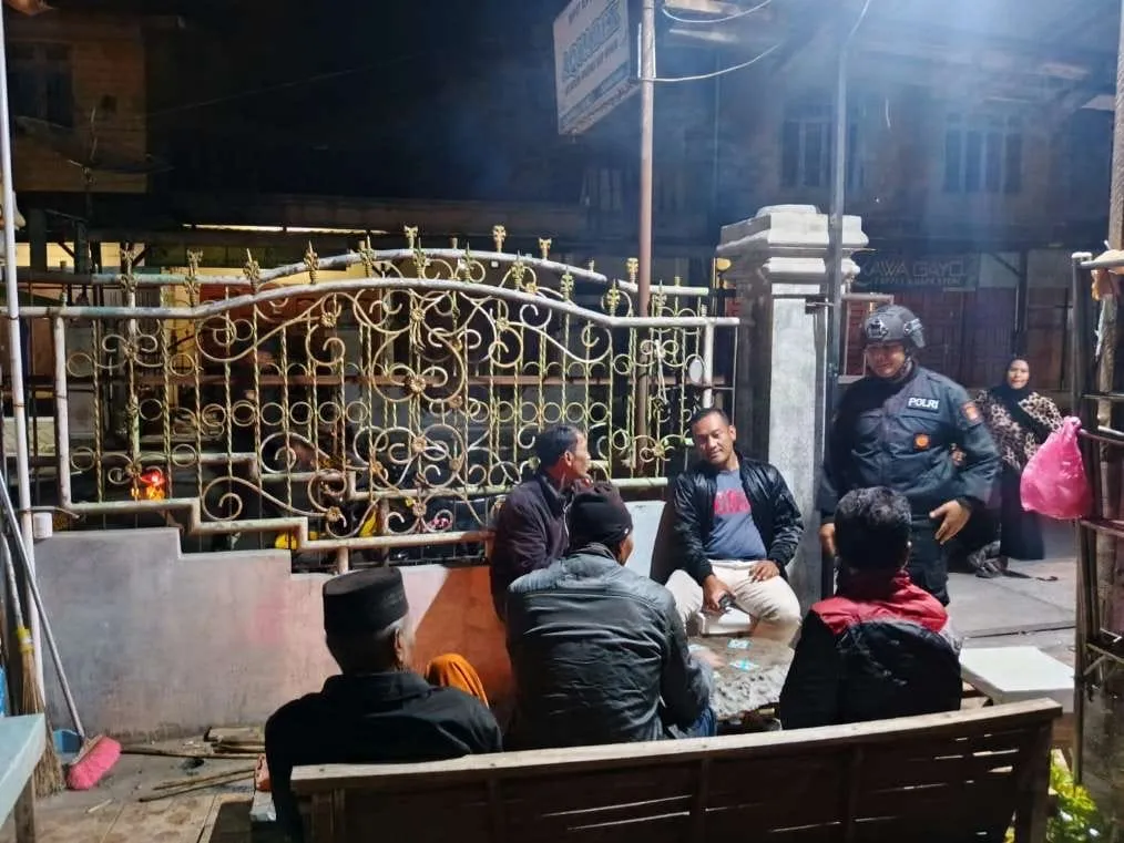 Jaga Kondusifitas, Cegah Guantibmas dan Premanisme, Sat Samapta Polres Aceh Tengah Patroli Titik Rawan Malam Hari