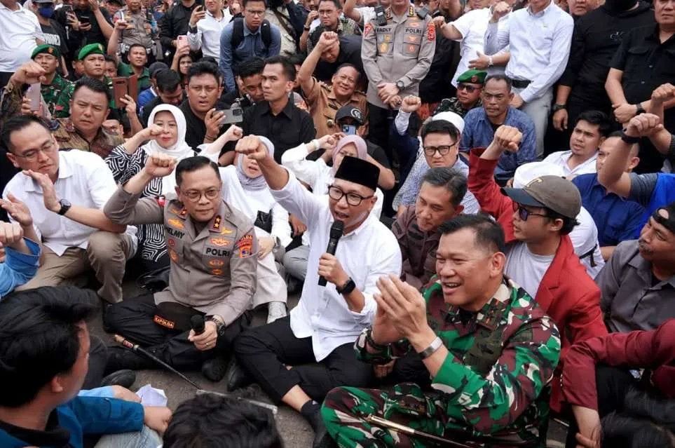Kapolda lampung; Terima Kasih Masa Aksi berjalan Tertib dan Damai.