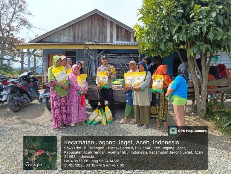 Gerakan Pangan Murah Hadir di Kecamatan Jagong Jeget, Warga Antusias Dapatkan Beras Premium