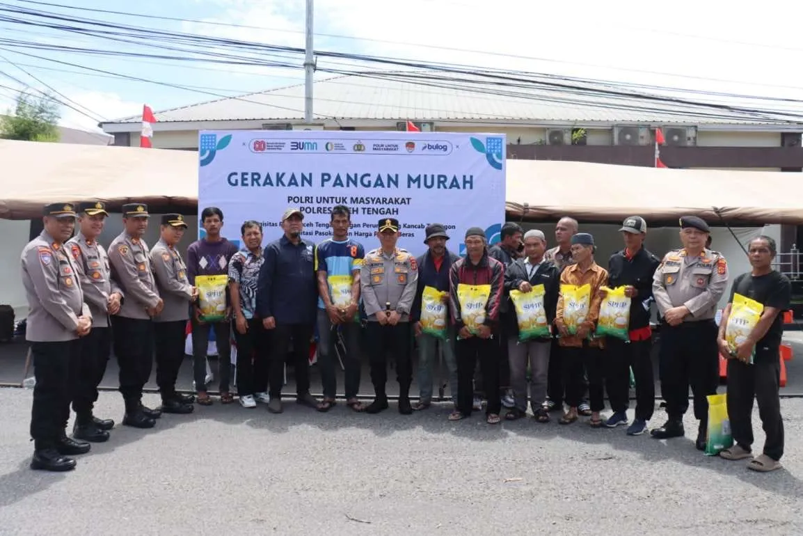 Pangan Murah Serentak, Polres Aceh Tengah Kembali Sinergi dengan Perum Bulog Kancab Takengon