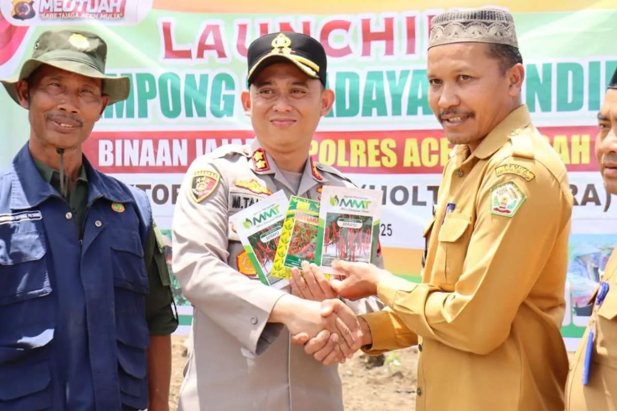 Polres Aceh Tengah Launching Kampung Swadaya Binaan, Dorong Kemandirian dan Ketahanan Ekonomi Masyarakat