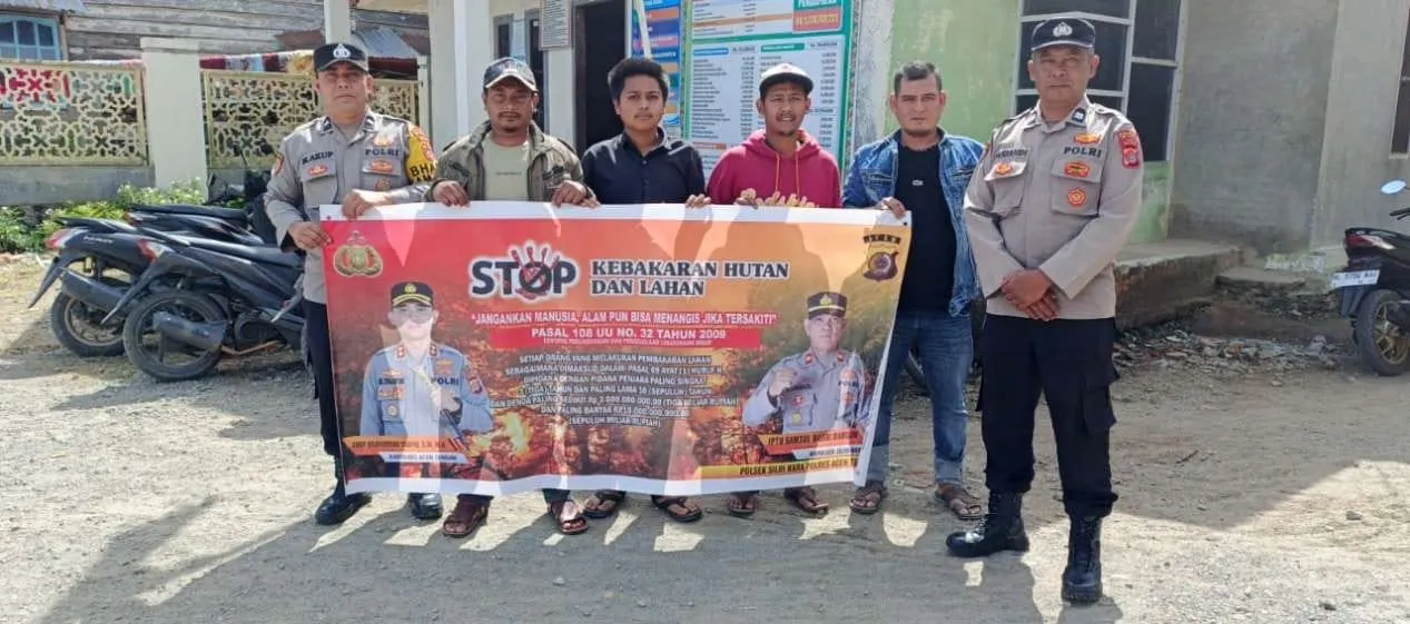 Cegah Karhutla, Polsek Silih Nara Terus Gencarkan Sosialisasi kepada Masyarakat