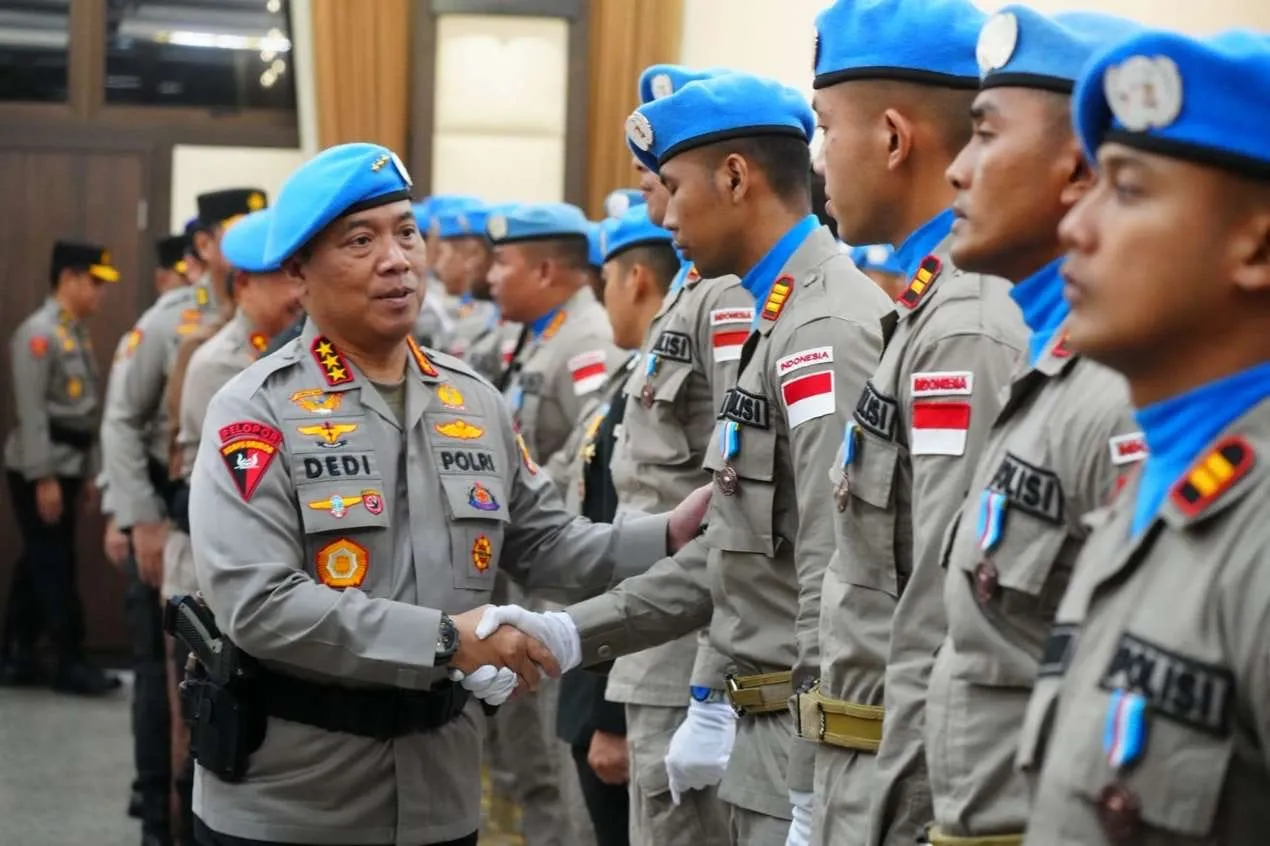 Wakapolri Pimpin Upacara Purna Tugas 139 Personel Kontingen Garuda Bhayangkara, Tegaskan Komitmen Indonesia Dukung Perdamaian Dunia