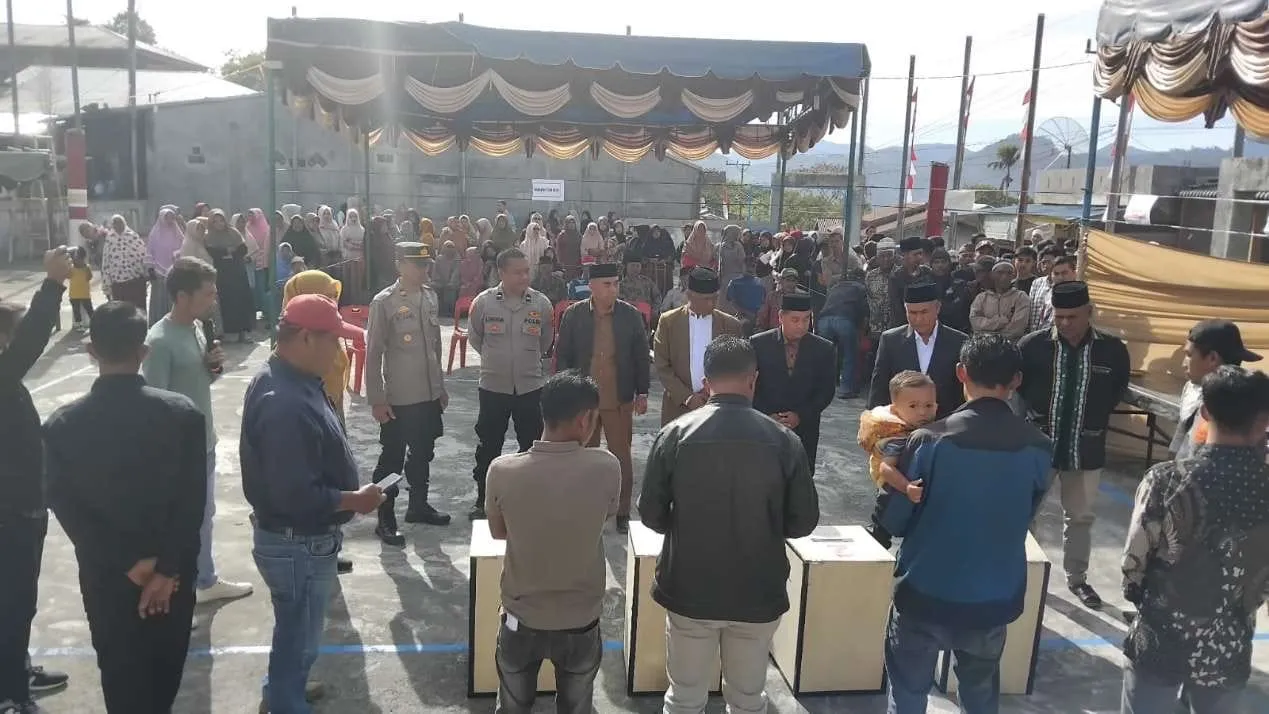 Polsek Pegasing Amankan Jalannya Pemilihan, M. Amin Terpilih Jadi Reje Kampung Bies Mulie