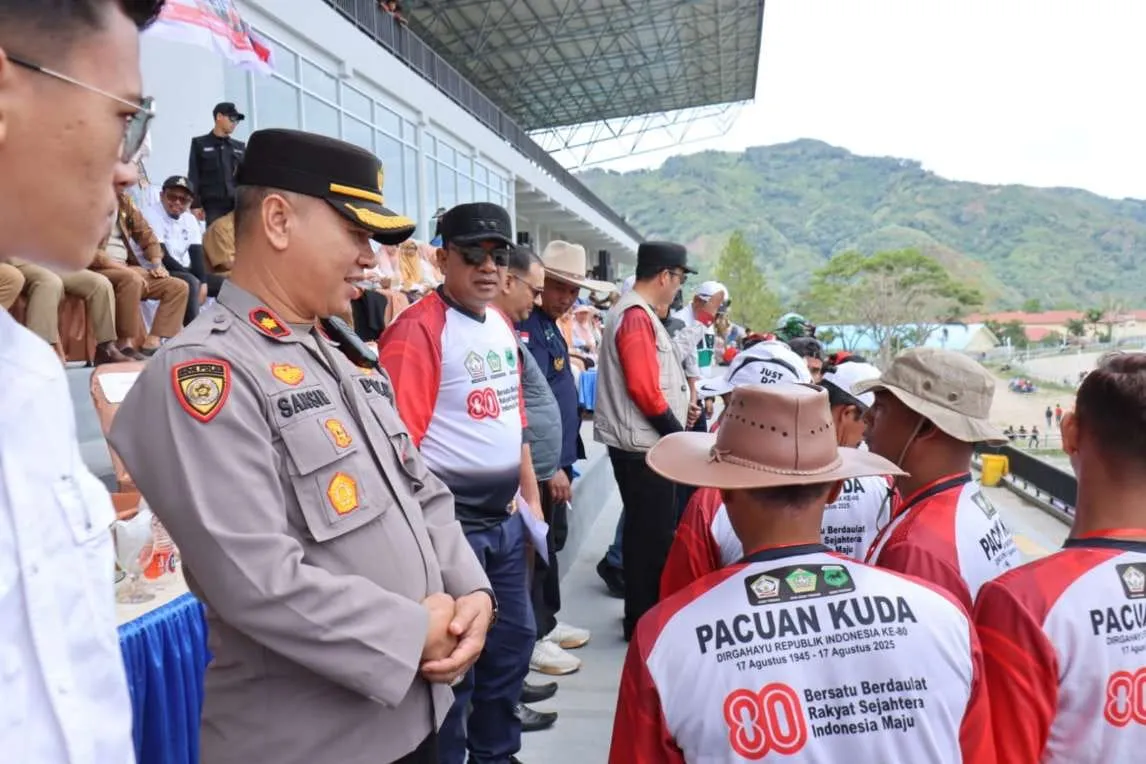 Wakapolres Aceh Tengah Hadiri Pembukaan Pacuan Kuda Tradisional Gayo Meriahkan HUT RI ke-80