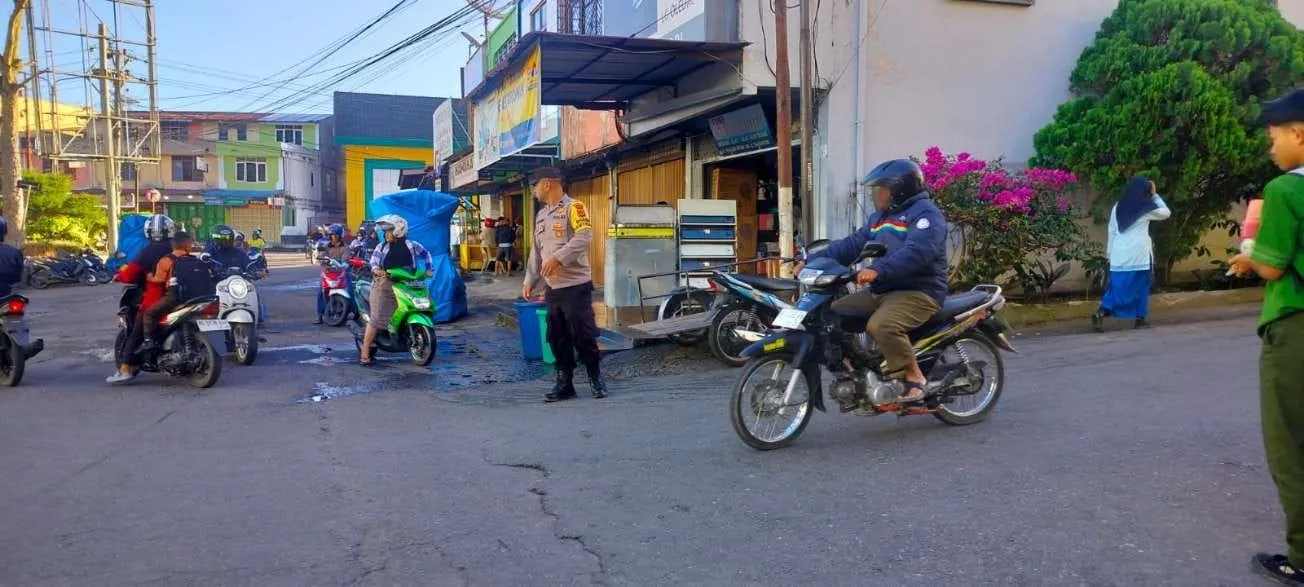 Polsek Lut Tawar Tingkatkan Pelayanan Pagi Hari Lewat Kegiatan Strong Point dan Gatur Lalin