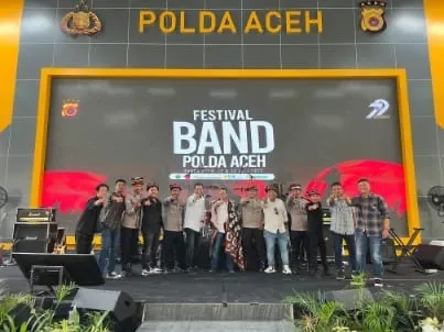 D' Upes Band Polres Aceh Tengah Raih Juara 1 Festival Band Polda Aceh HUT Bhayangkara ke-79
