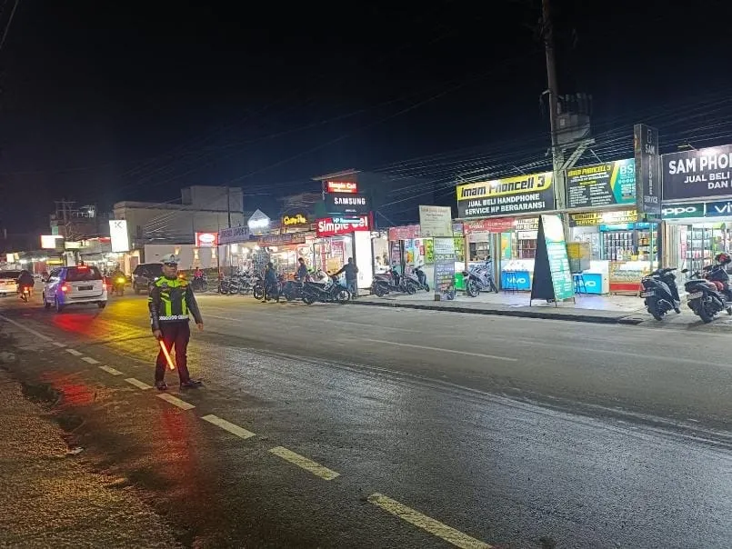 Cegah Balap Liar, Sat Lantas Polres Aceh Tengah Gencar Patroli Malam di Kota Takengon